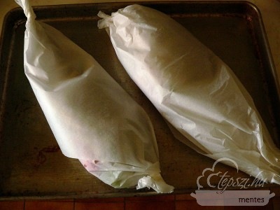 Arany durbincs en papillote