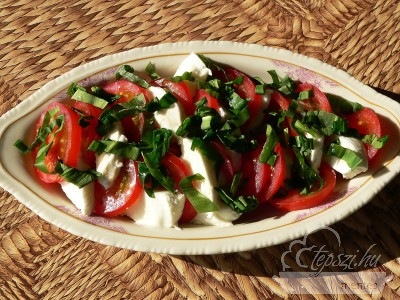 Tavaszi saláta - paleo mozzarella