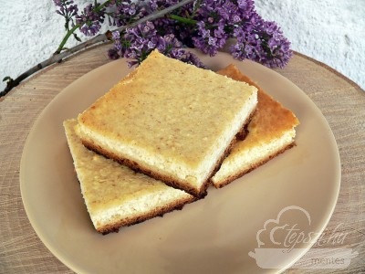 Paleo túrós lepény a "kemencéből"