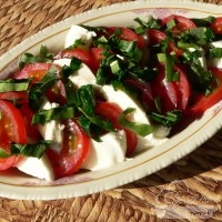 Tavaszi saláta - paleo mozzarella